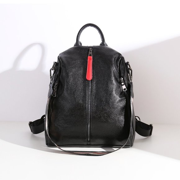 Women\'s backpack or shoulder bag, black